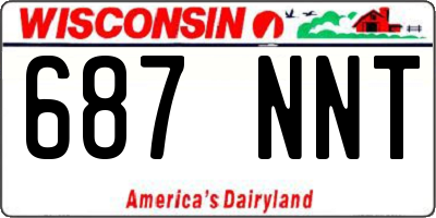 WI license plate 687NNT