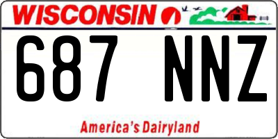WI license plate 687NNZ