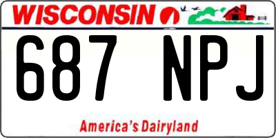 WI license plate 687NPJ