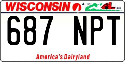 WI license plate 687NPT