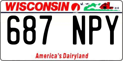 WI license plate 687NPY