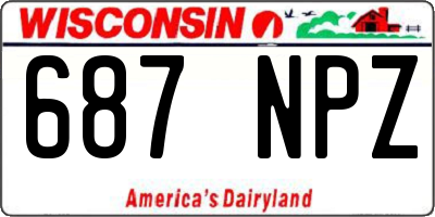 WI license plate 687NPZ