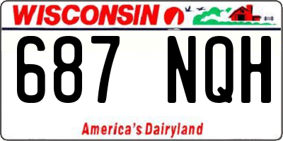 WI license plate 687NQH