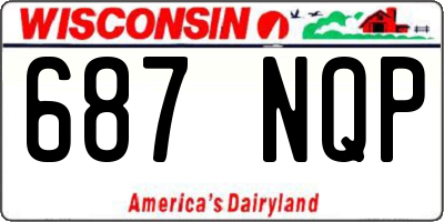 WI license plate 687NQP