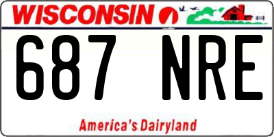 WI license plate 687NRE