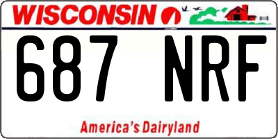 WI license plate 687NRF