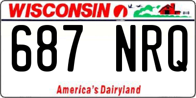 WI license plate 687NRQ