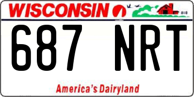 WI license plate 687NRT
