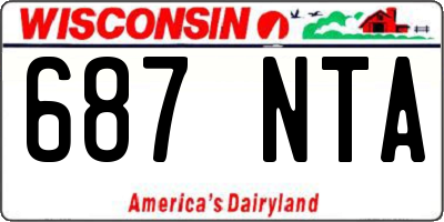 WI license plate 687NTA