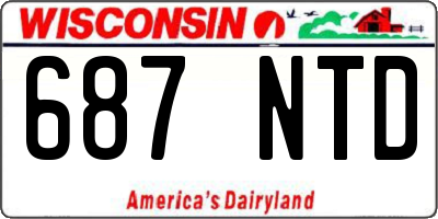 WI license plate 687NTD