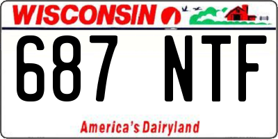 WI license plate 687NTF