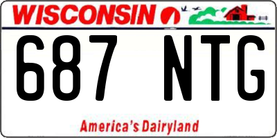 WI license plate 687NTG