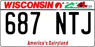 WI license plate 687NTJ