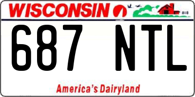 WI license plate 687NTL