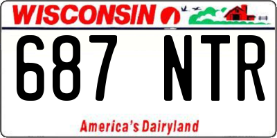 WI license plate 687NTR