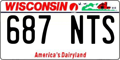 WI license plate 687NTS