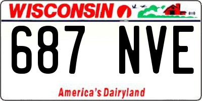 WI license plate 687NVE