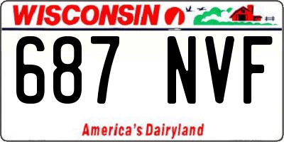 WI license plate 687NVF