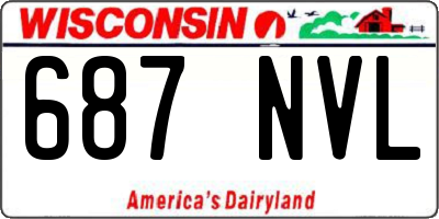 WI license plate 687NVL