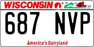 WI license plate 687NVP