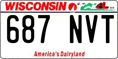 WI license plate 687NVT