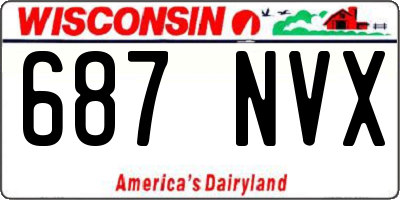 WI license plate 687NVX