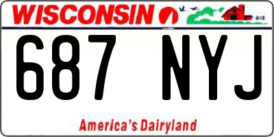 WI license plate 687NYJ