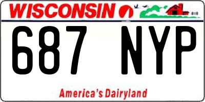 WI license plate 687NYP