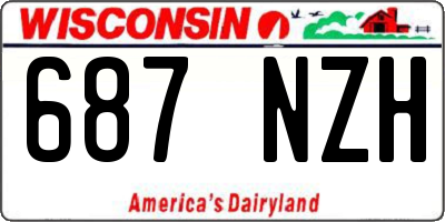 WI license plate 687NZH