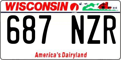 WI license plate 687NZR