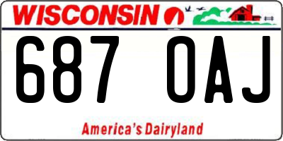 WI license plate 687OAJ