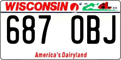 WI license plate 687OBJ