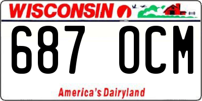 WI license plate 687OCM