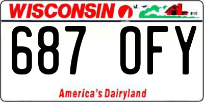 WI license plate 687OFY