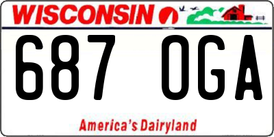 WI license plate 687OGA