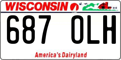 WI license plate 687OLH