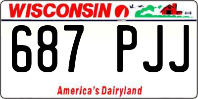 WI license plate 687PJJ