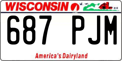 WI license plate 687PJM
