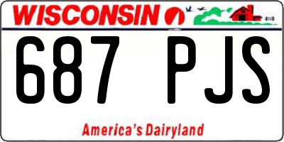 WI license plate 687PJS