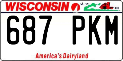 WI license plate 687PKM