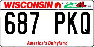 WI license plate 687PKQ