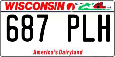 WI license plate 687PLH