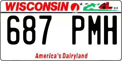 WI license plate 687PMH