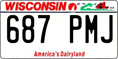 WI license plate 687PMJ