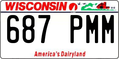 WI license plate 687PMM