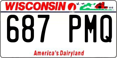 WI license plate 687PMQ