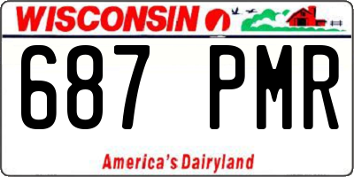WI license plate 687PMR