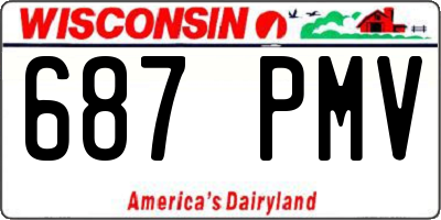 WI license plate 687PMV