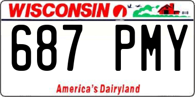 WI license plate 687PMY