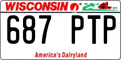 WI license plate 687PTP